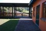 Deck next to shops